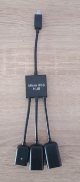 Hub microUSB 2x USB tablet android