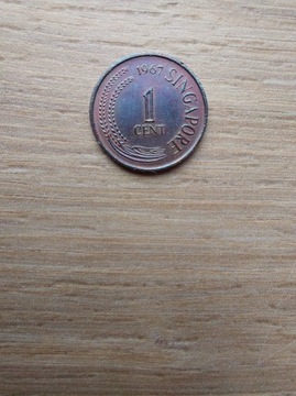 Singapur 1 cent 1967 stan II