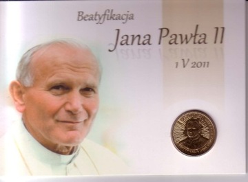 blister 2zł  2011  Beatyfikacja Jana Pawła II 