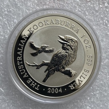 2004 Australia 1$ KOOKABURRA 1 oz. Srebro Ag .999