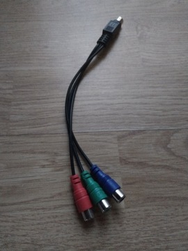 Przejściówka adapter S-Video 7-pin na 3 RCA RGB