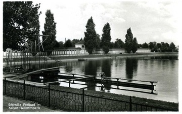 Gliwice/Gleiwitz Freibad im Kasier Wilhelmpark