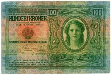 AUSTRIA 100 KORON 2.01.1912
