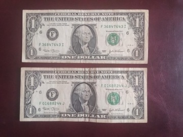 USA, 2 x 1 dolar 2003r.