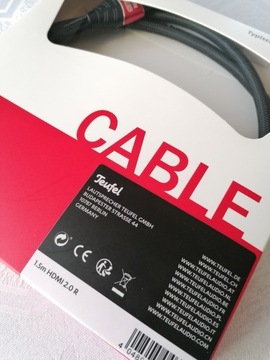 Kabel HDMI 2.0 1,5 m czarny Teufel