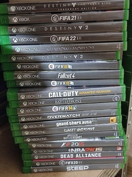 Xbox one zestaw gier gry płyty xone 