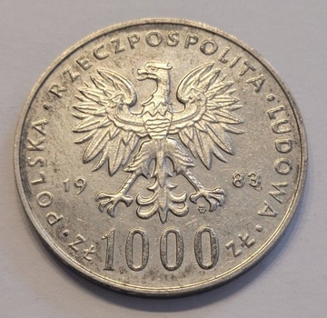 1000zł 1983r,Jan Paweł II,SREBRO (494)