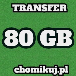 Transfer 80 GB na chomikuj Bezterminowo