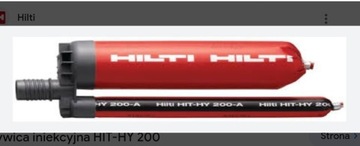 KLEJ KOTWA WKLEJANA HILTI HIT-HY-A 500ml