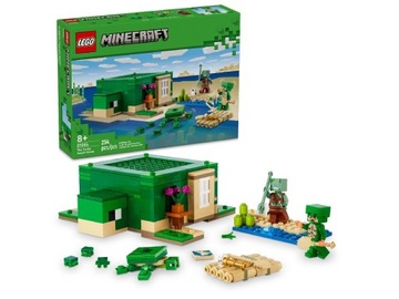 NOWE LEGO 21254 Minecraft - Domek na plaży żółwi