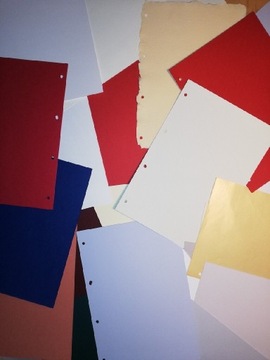 Papiery ozdobne barwione w masie wiele różnych 