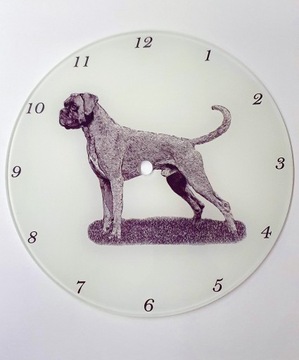 Zegar z podobizną psa.