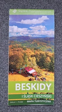 Mapa Beskidy i Śląsk Cieszyński