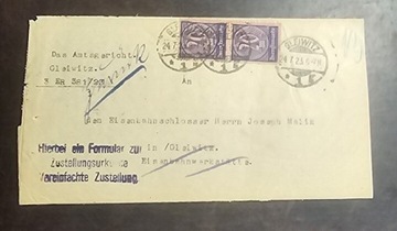 List z lat 30 XX w. znaczki, pieczęcie