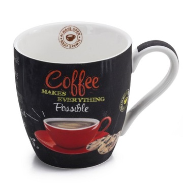 Kubek Easy Life It's Coffee Time porcelana 350 ml