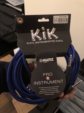 Kabel instrumentalny KLOTZ KIK9.0PPBL - 2x Jack 9m