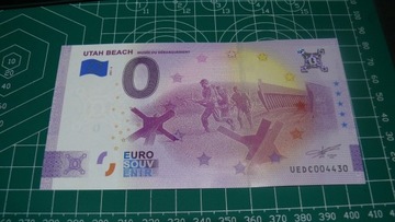 Banknot 0 Euro Utah Beach 2021-3 Anniversary