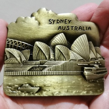 Metalowy magnes na lodówkę 3D Sydney Australia