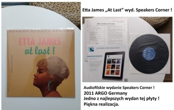Etta James "At Last" 2011 ARGO Germany Speakers Corner audiofilskie wyd.