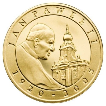 Moneta 10 zł srebro Jan Paweł II 1920-2005 plater