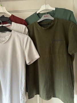 T-shirty męskie 5sztuk M bawełniane Carry różne kolory hurt