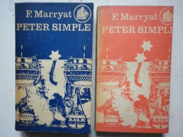 PETER SIMPLE Fredrick Marryat dwa tomy