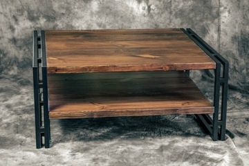 Nowoczesny stolik do salonu ze starego drewna