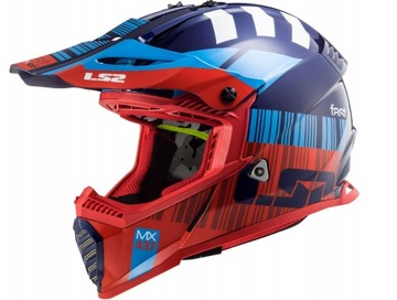 KASK MOTOCYKLOWY CROSS LS2 MX437 Fast Xcode XL