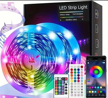 Taśma LED 10M RGB 5050 Ledy ZESTAW 12V