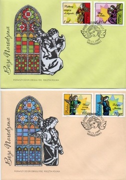 koperty FDC - 3649 - 3652 - Boże Narodzenie