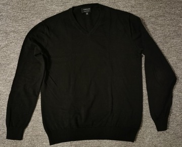 Sweter Bawełniany Czarny M Andrew James Van Graaf