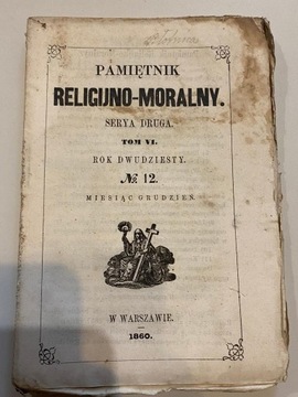 Pamiętnik Religijno-Moralny, 1860, Serya druga