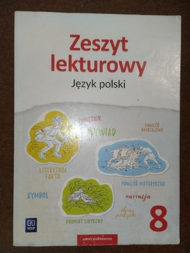 Zeszyt lekturowy, język polski 8