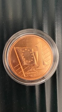 Moneta 1 cent próbna Wielka Brytania 2002