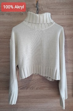 Sweter damski kremowy H&M