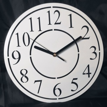 Nowoczesny zegar ścienny metalowy Quartz 30cm 