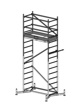 Rusztowanie aluminiowe. 5 m. Wynajem. Wrocław.