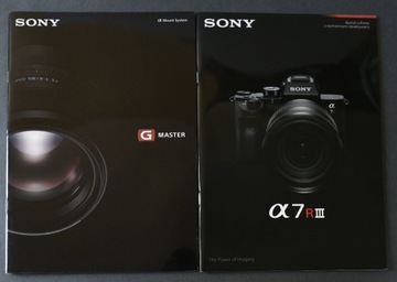 2 prospekty Sony - A7rIII, G master lenses