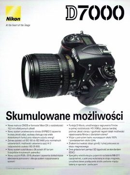 Nikon D7000 - folder / katalog 2010 rok