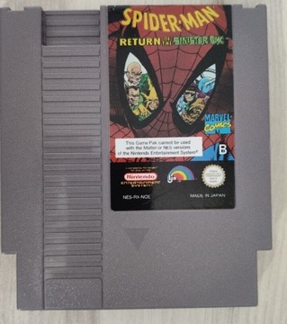 Spiderman Nintendo NES PAL Unikat