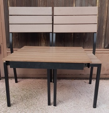 Ikea Stół ogrodowy i dwa krzesła. Stan idealny. 