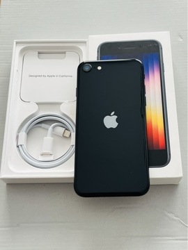 iPhone SE 2022 3-Gen 128GB Black Gwarancja Nowy