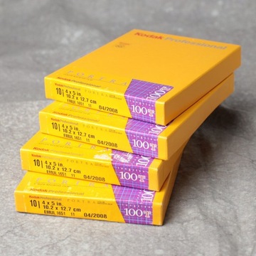 Klisze 4x5" Kodak PORTRA 100 (10) 2008