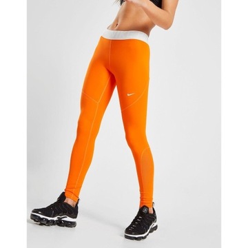 Nike Legginsy Pomarańczowe XS Kolekcja 2019
