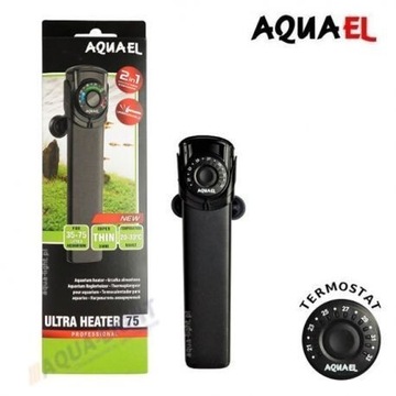 AQUAEL grzałka Ultra heater 75W NOWA nietłukąca