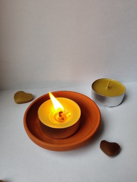 Tealight z wosku pszczelego handmade