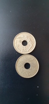 Hiszpania 25 peset 1990 rok