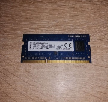 RAM 4GB KINGSTON 1Rx8 PC3L-12800S-11-11-B3