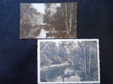 2X Kartki Mazury nad rzeką Krutynia do 1945 r.
