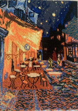 Cudny obraz/gobelin van Gogh „Taras kawiarni”